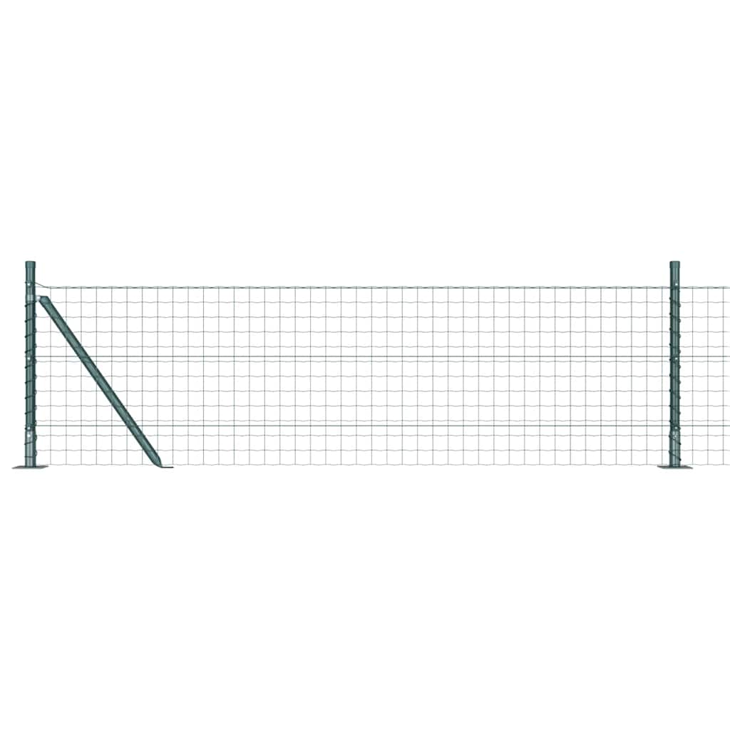 Žogs ar stabiem Zaļš 0.4 x 50 m Tērauds