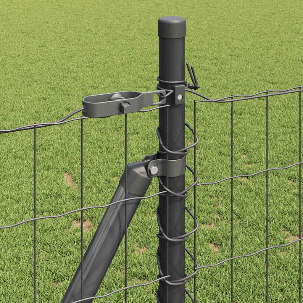 Žogs ar stabiem Pelēks 1 x 10 m Tērauds