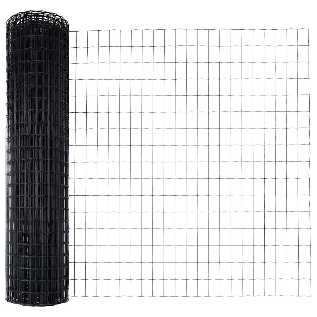 Žogs ar stabiem Pelēks 1,2 x 25 m Tērauds