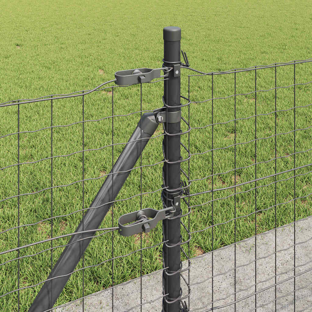 Žogs ar stabiem Pelēks 0.6 x 50 m Tērauds
