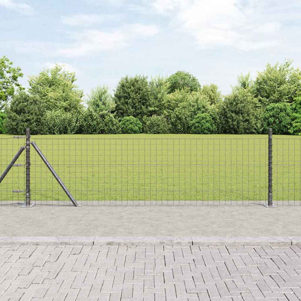 Žogs ar stabiem Pelēks 0.6 x 50 m Tērauds