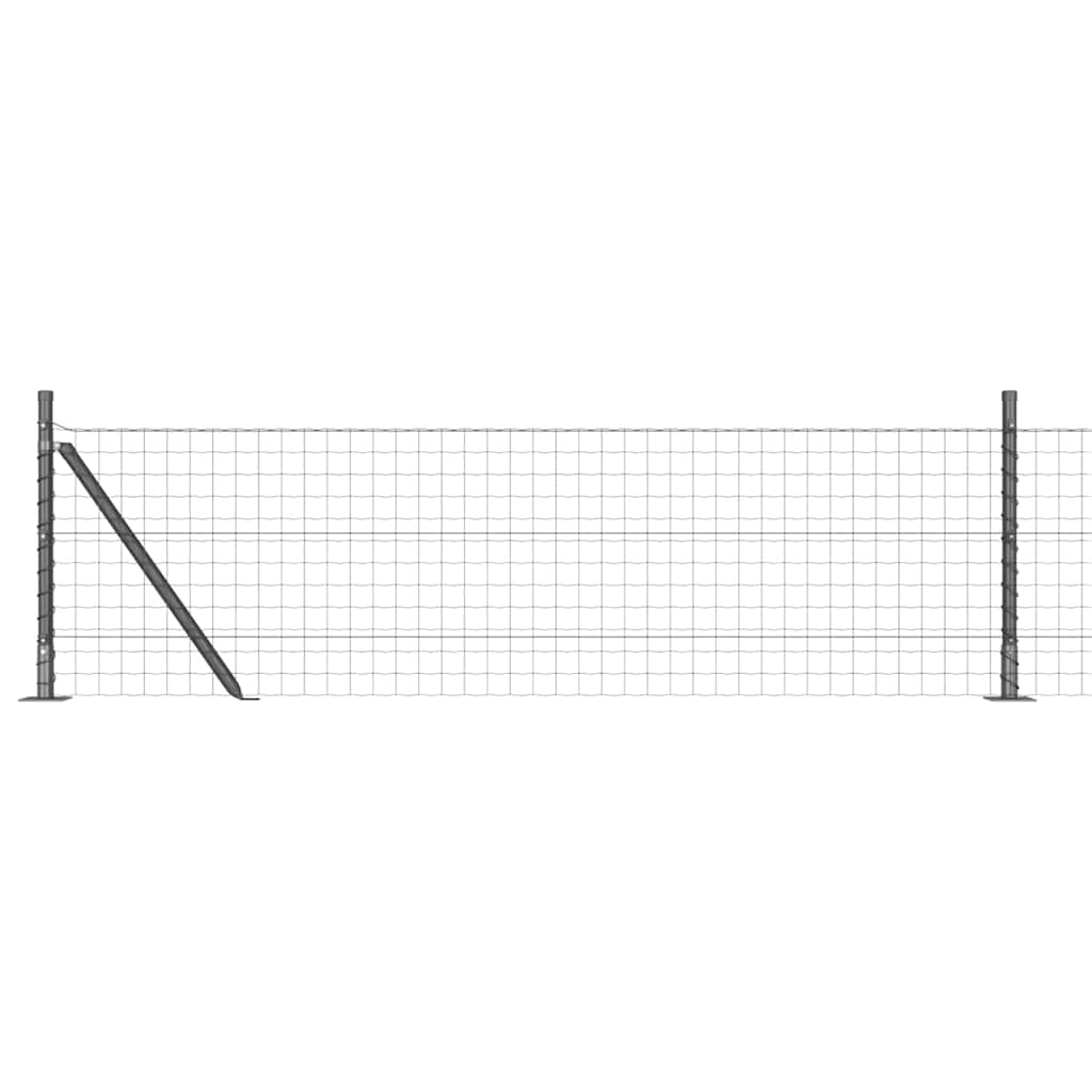 Žogs ar stabiem Pelēks 0.6 x 50 m Tērauds