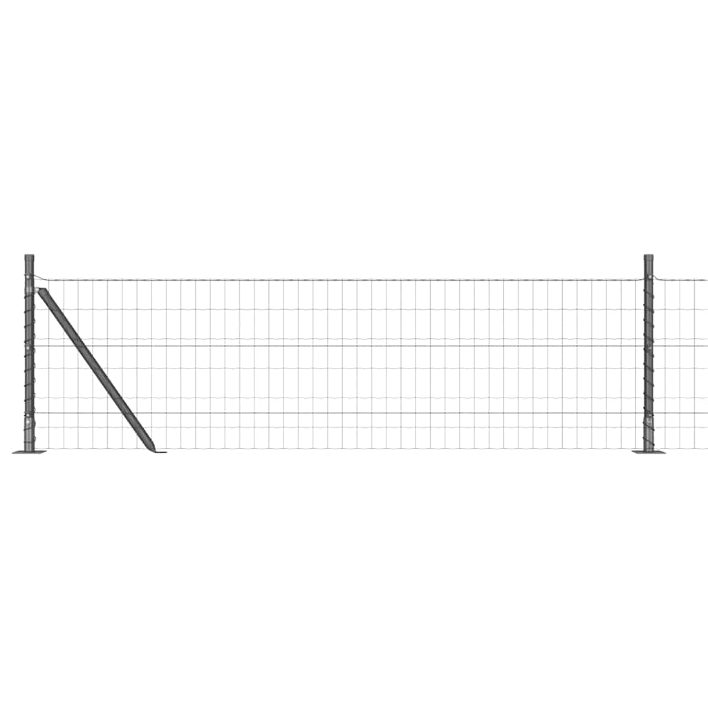 Tvora su stulpais Pilka 0.4 x 50 m Plienas