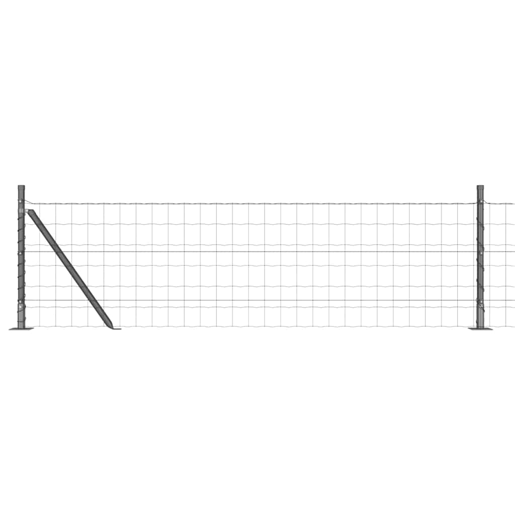 Žogs ar stabiem Pelēks 0.4 x 50 m Tērauds