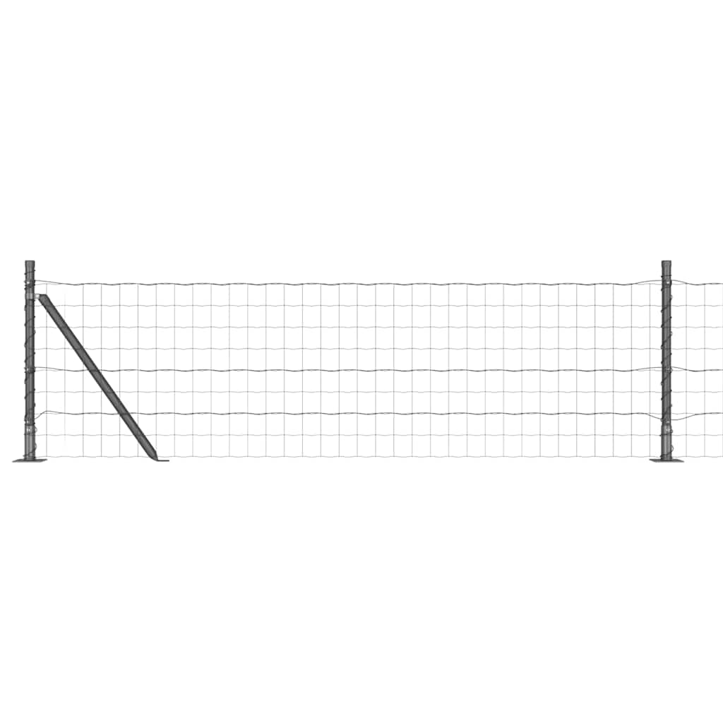 Tvora su stulpais Pilka 0.6 x 25 m Plienas