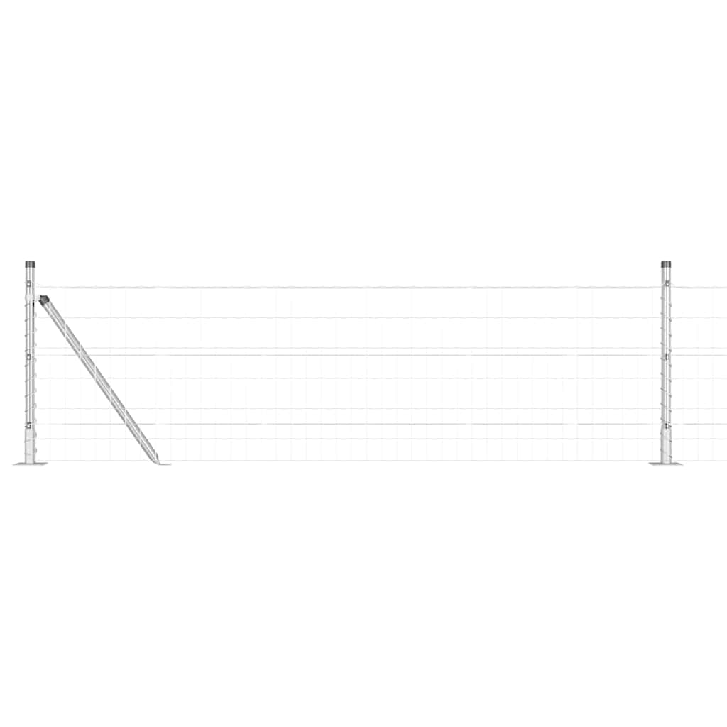 Tvora su stulpais Sidabro 0.4 x 10 m Plienas