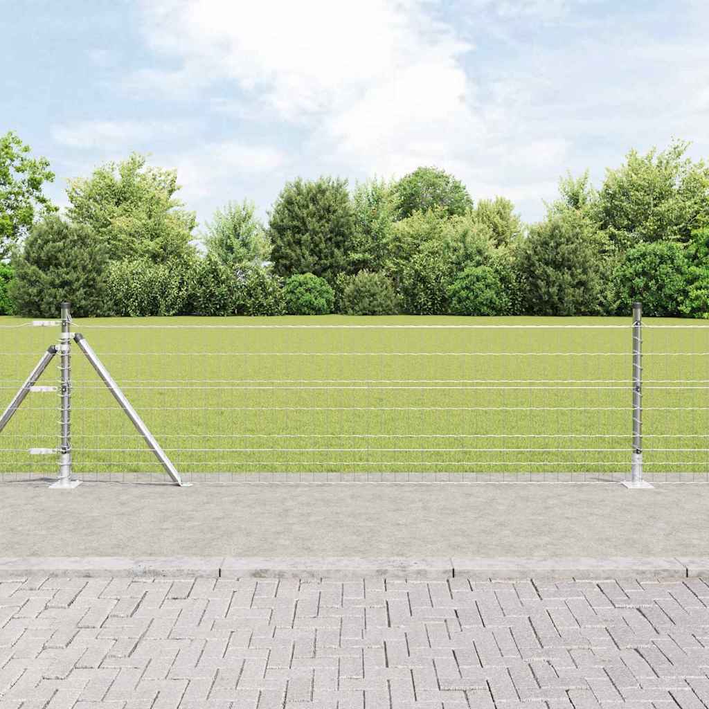 Žogs ar stabiem Sudraba 0.6 x 10 m Tērauds