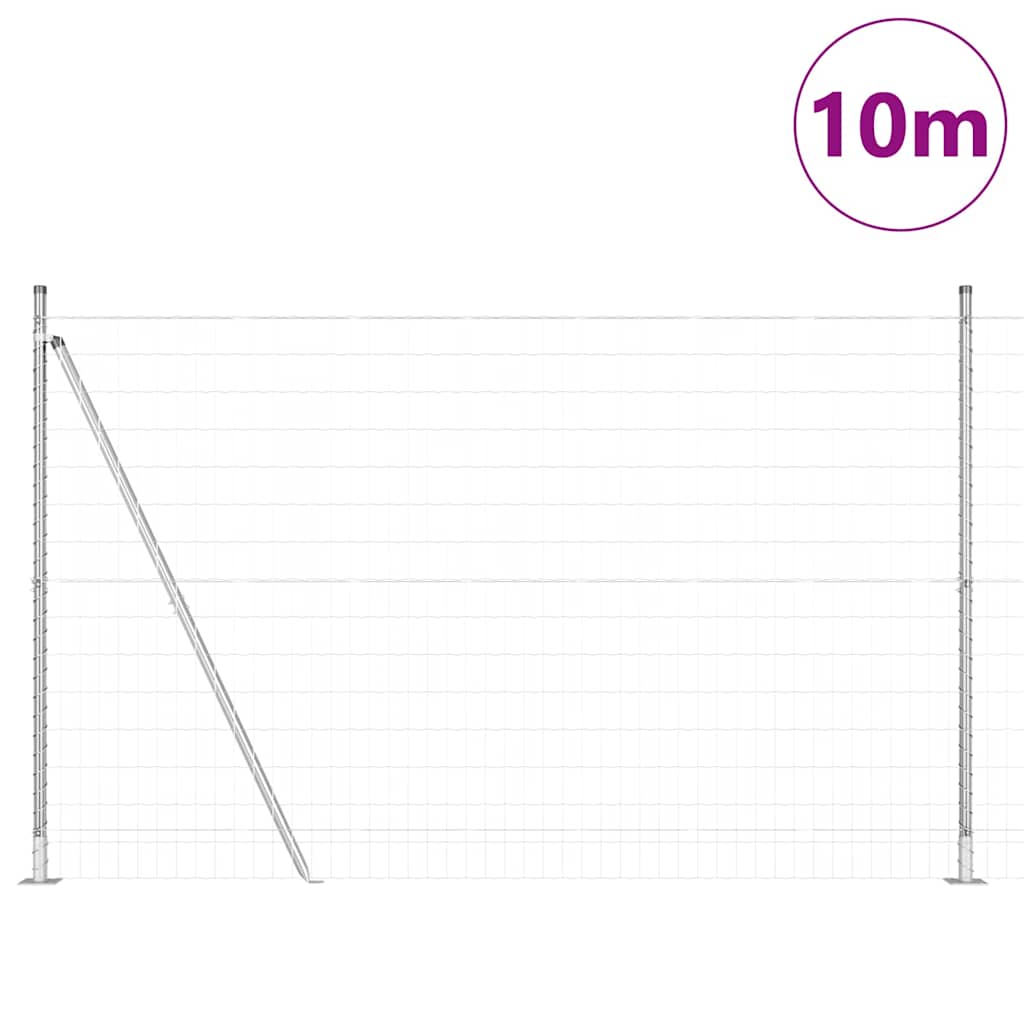 Žogs ar stabiem Sudraba 1.4 x 10 m Tērauds