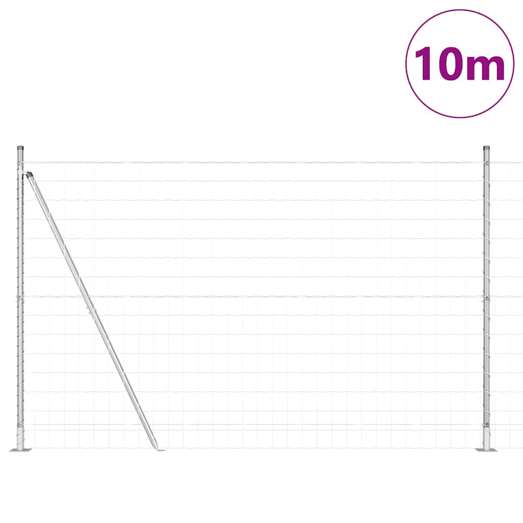 Žogs ar stabiem Sudraba 1.5 x 10 m Tērauds