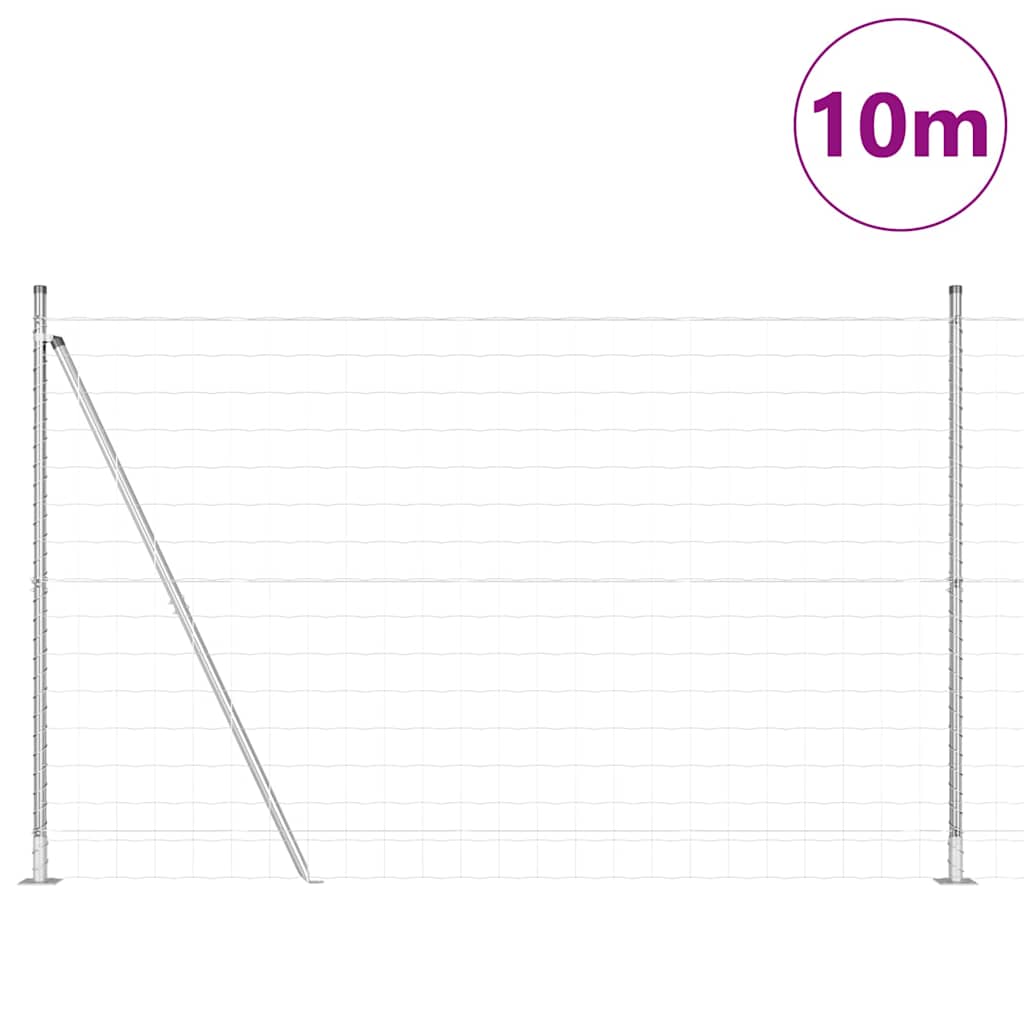 Žogs ar stabiem Sudraba 1.5 x 10 m Tērauds