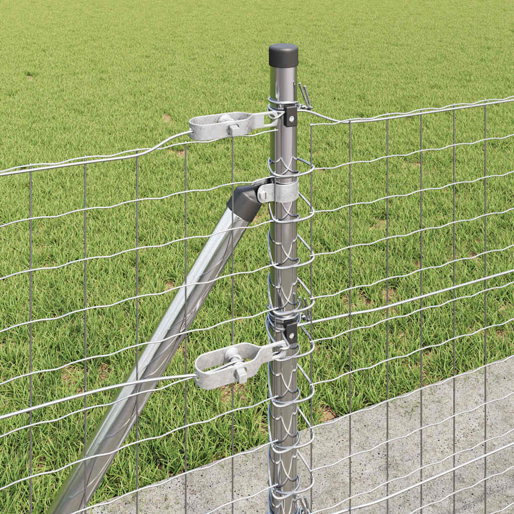 Žogs ar stabiem Sudraba 0.4 x 25 m Tērauds