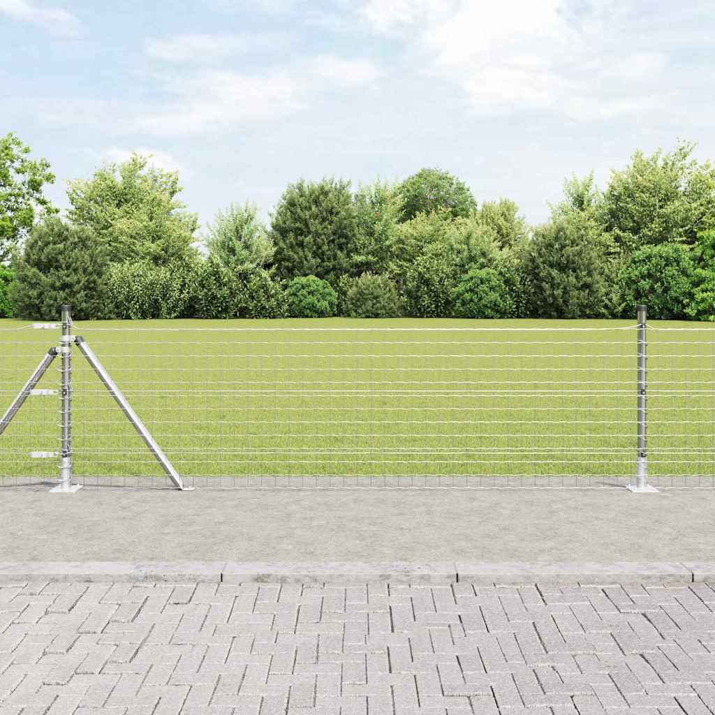Žogs ar stabiem Sudraba 0.4 x 25 m Tērauds