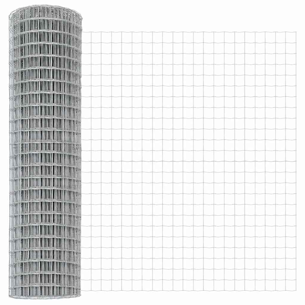 Žogs ar stabiem Sudrabs 0.8 x 25 m Tērauds