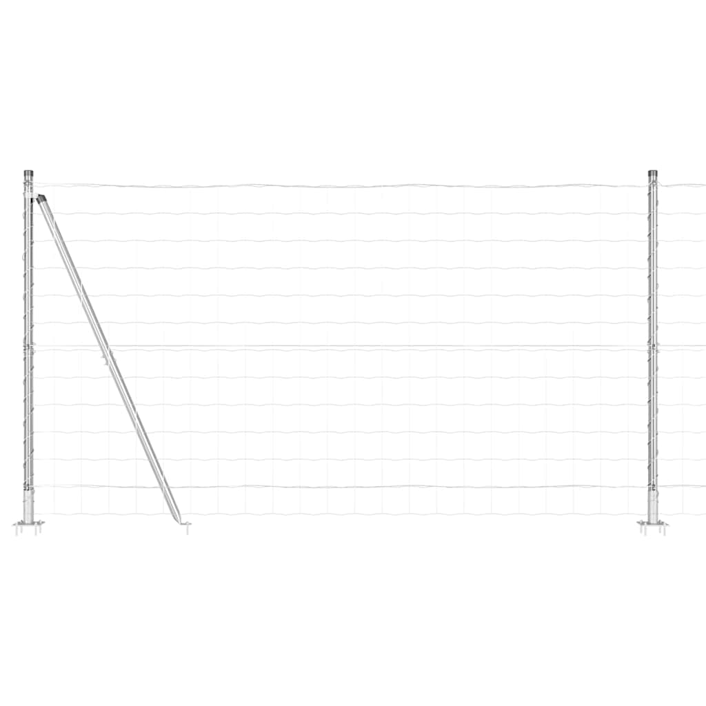 Tvora su stulpais Sidabro 1.2 x 25 m Plienas