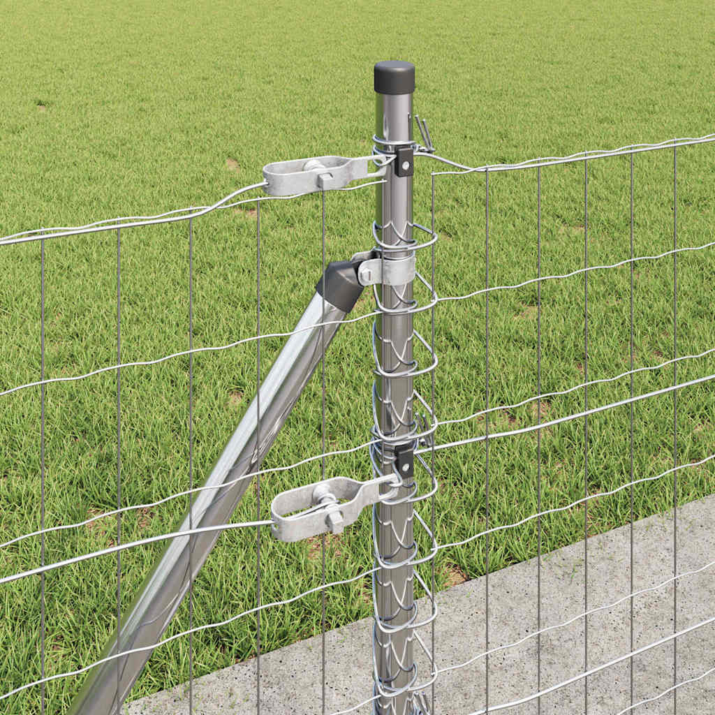Tvora su stulpais Sidabro 0.6 x 50 m Plienas