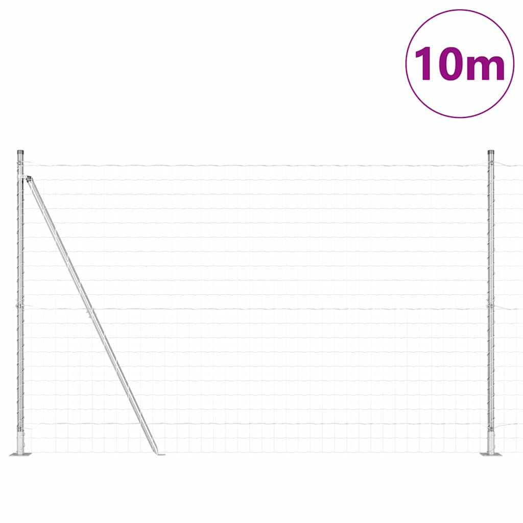 Žoga ar stabiem Sudraba 1,6 x 10 m Tērauds