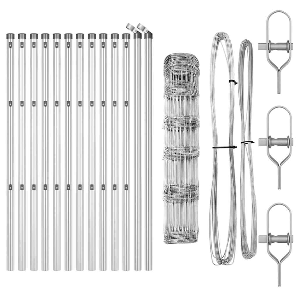 Ganyklų tvora Sidabro 25 x 0.8 m Galvanizuotas plienas
