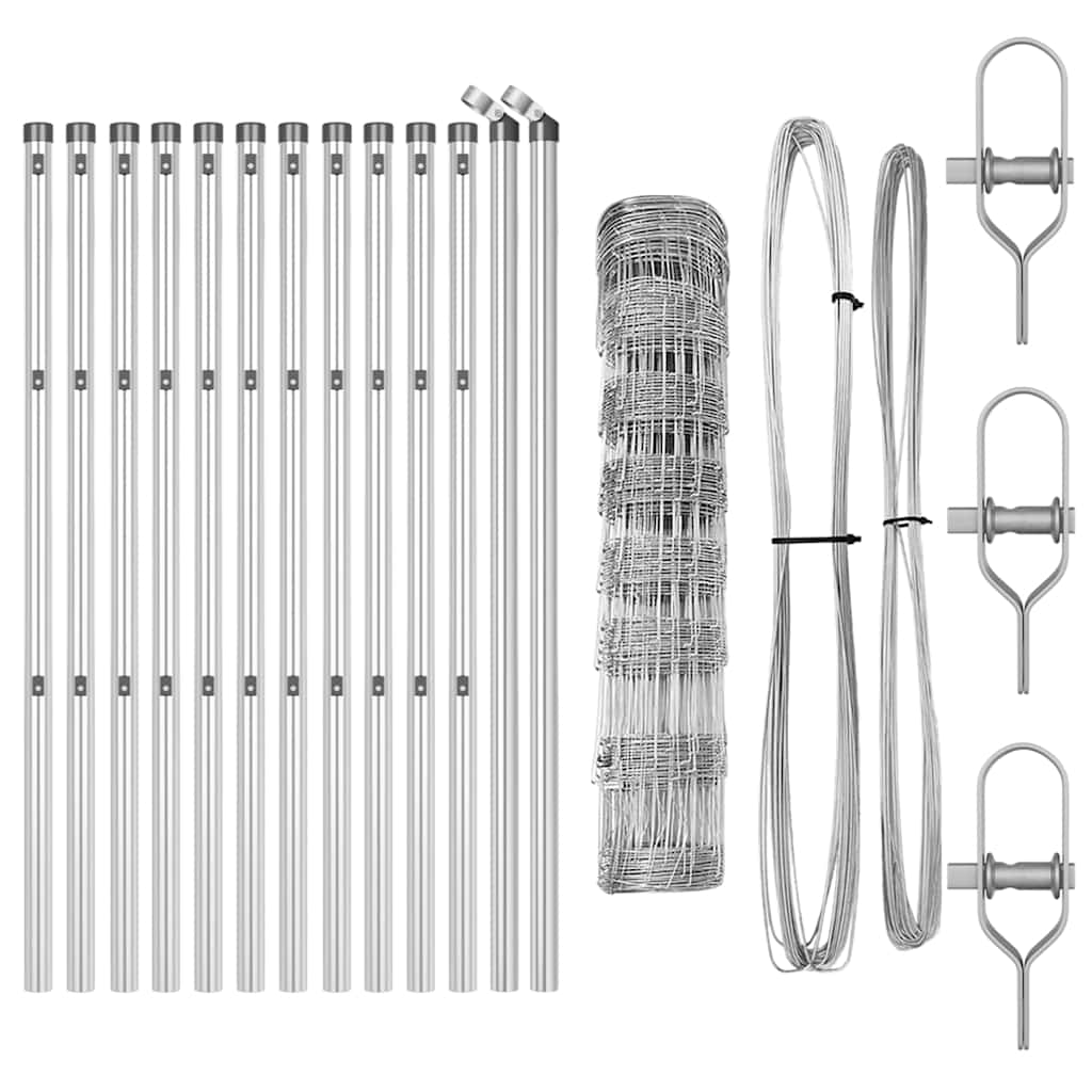 Ganyklų tvora Sidabro 25 x 0.8 m Galvanizuotas plienas