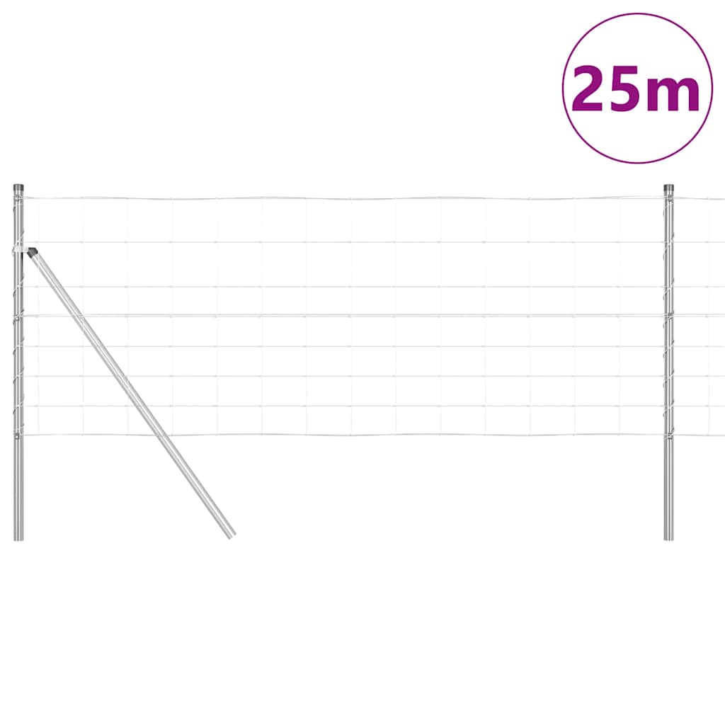 Ganyklų tvora Sidabro 25 x 0.8 m Galvanizuotas plienas