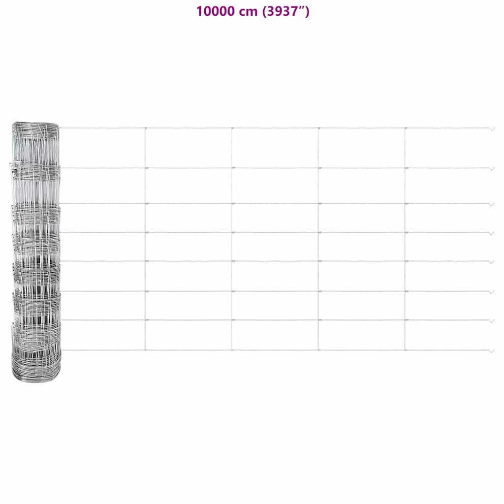 Ganyklų tvora Sidabro 25 x 0.8 m Galvanizuotas plienas