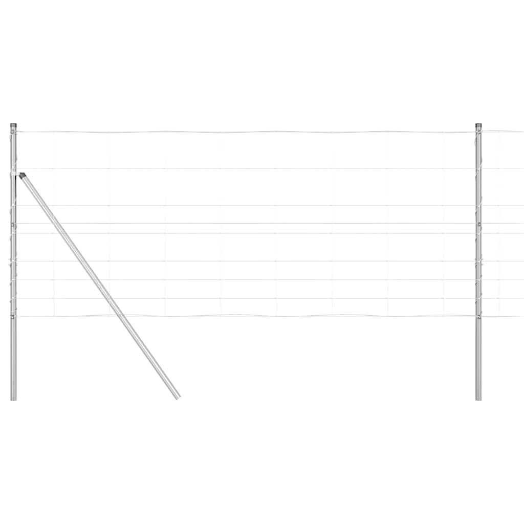 Pasture fence Silver 25 x 1 m Galvanised steel