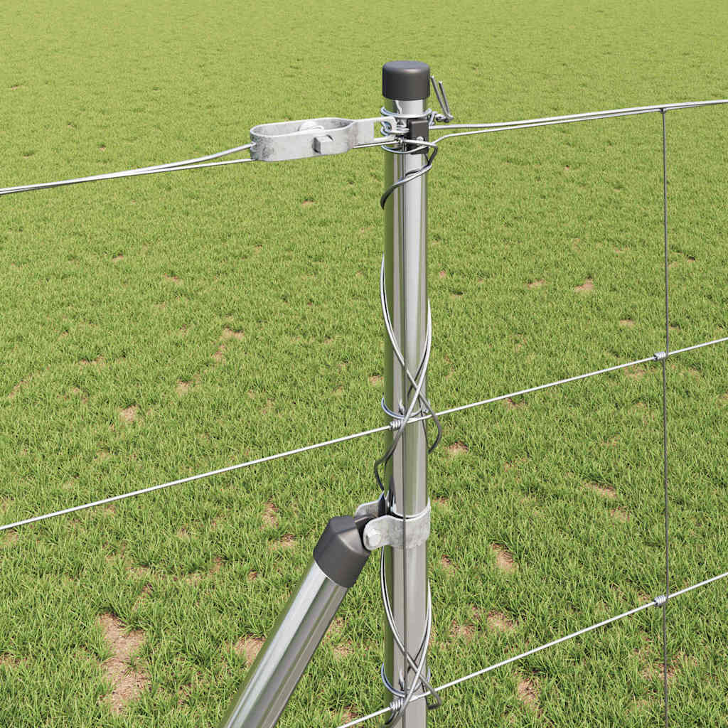 Pasture fence Silver 25 x 1.2 m Galvanised steel