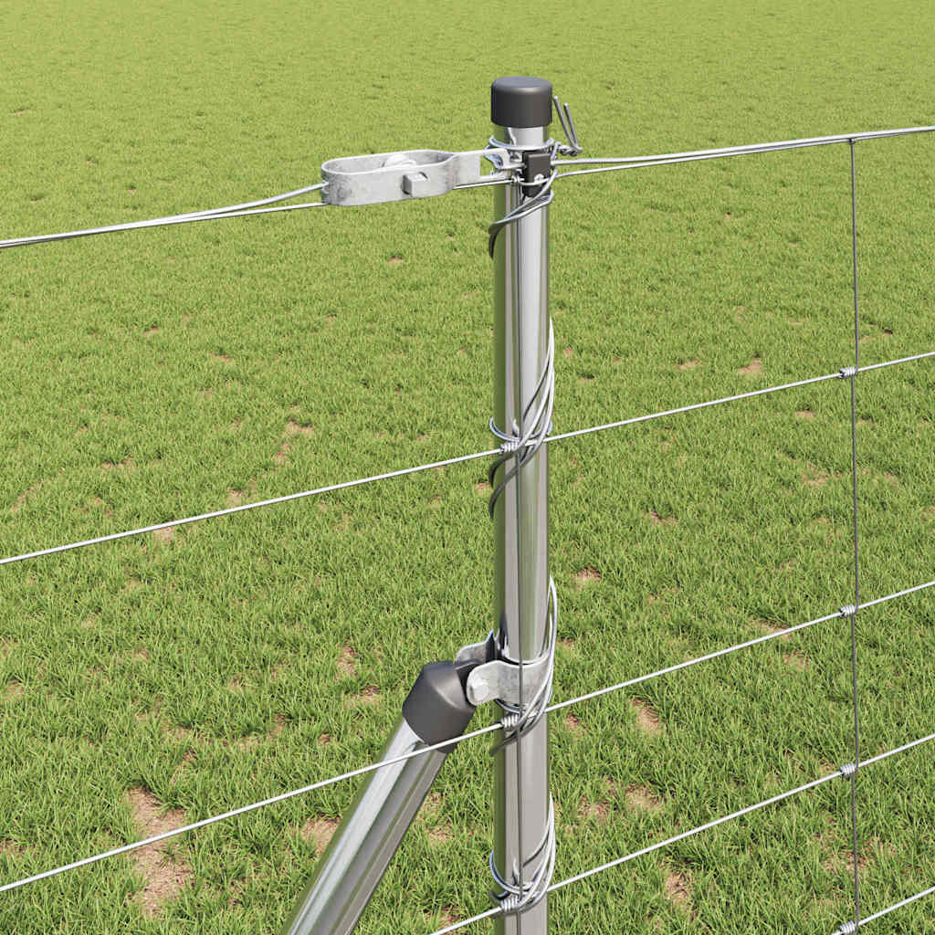 Pasture fence Silver 25 x 1.2 m Galvanised steel