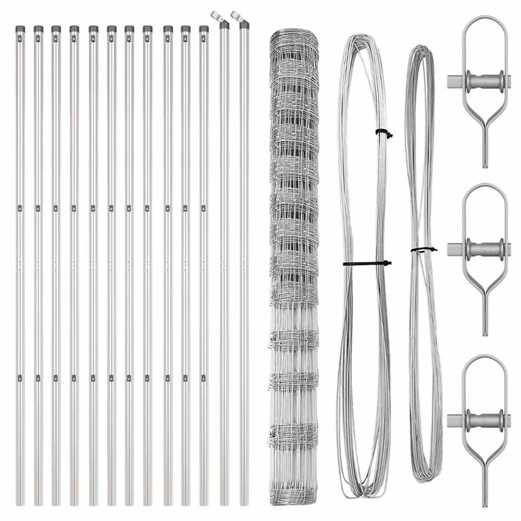 Ganyklų tvora Sidabro 25 x 1.5 m Galvanizuotas plienas