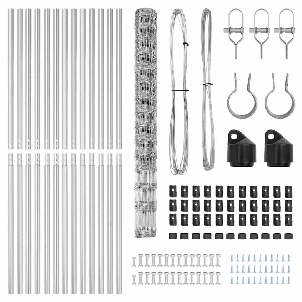 Ganyklų tvora Sidabro 25 x 1.6 m Galvanizuotas plienas