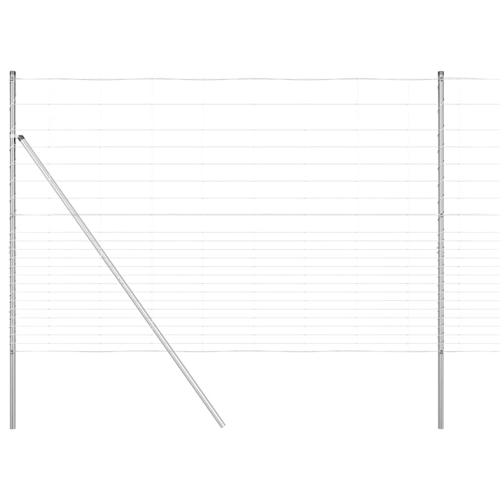 Pasture fence Silver 25 x 1.6 m Galvanised steel