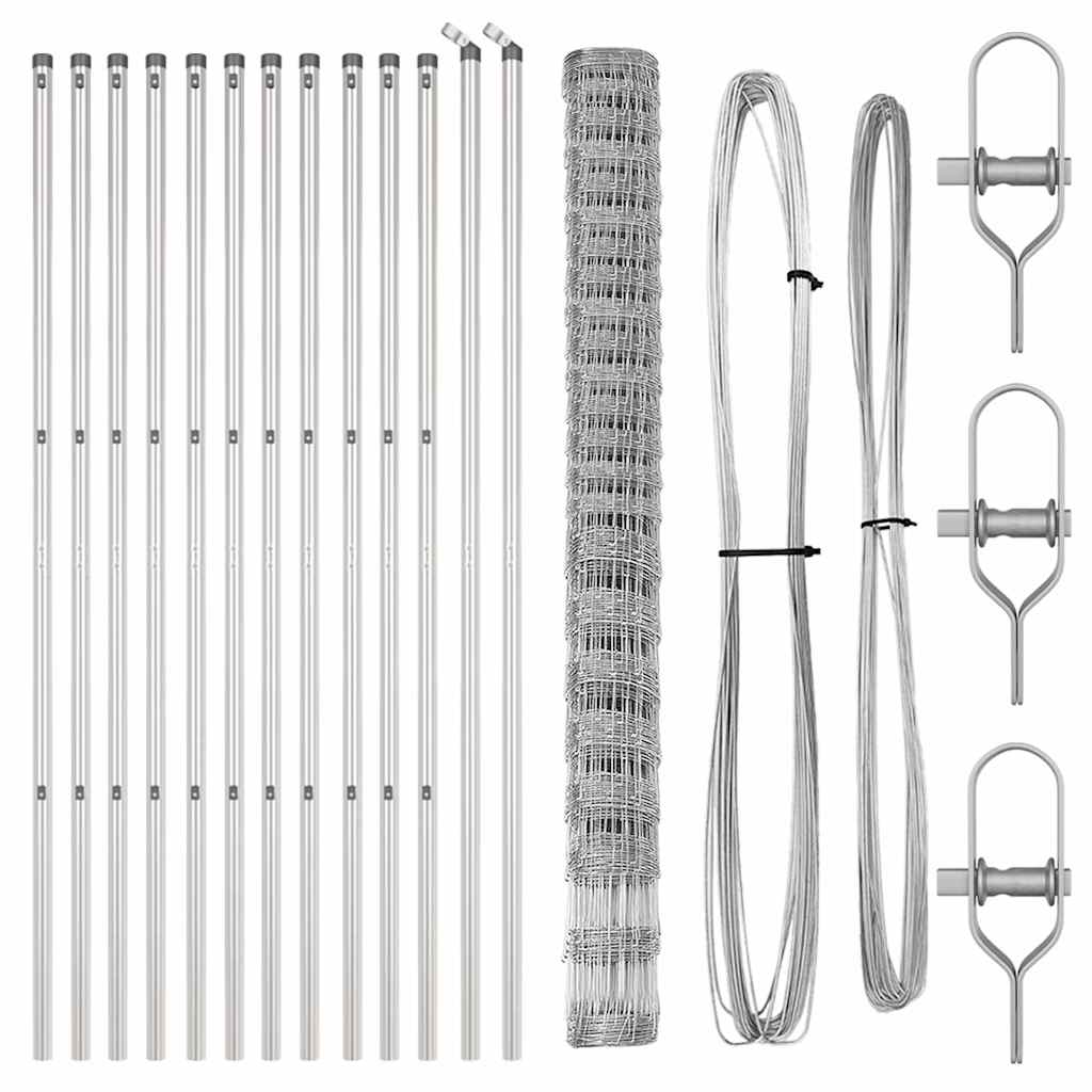 Ganyklų tvora Sidabro 25 x 1.6 m Galvanizuotas plienas