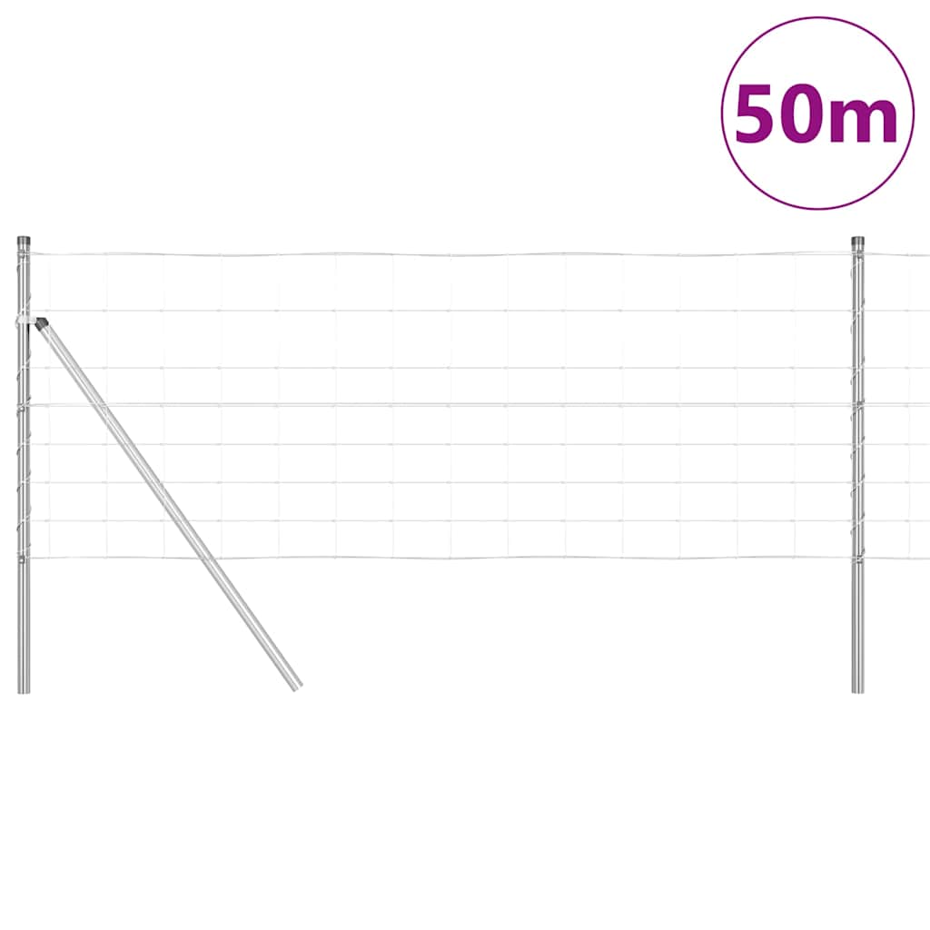 Ganyklų tvora Sidabro 50 x 0.8 m Galvanizuotas plienas