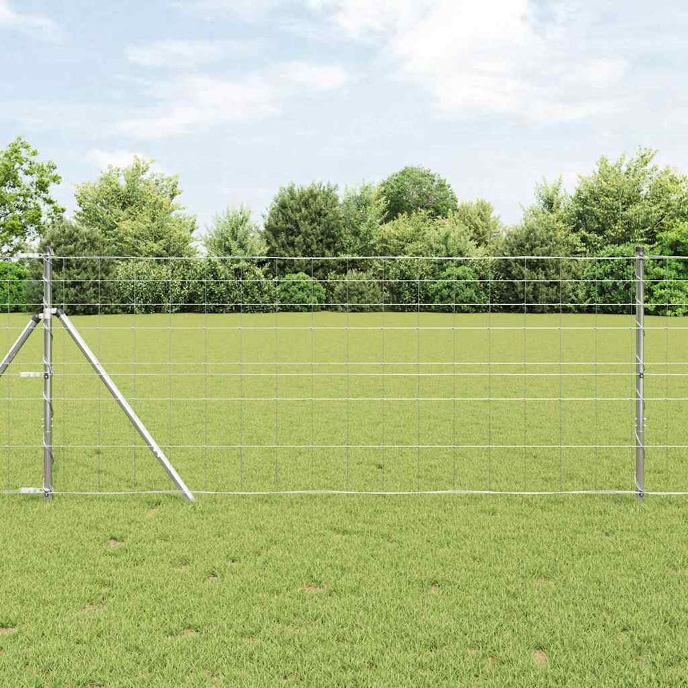 Pasture fence Silver 50 x 1 m Galvanized steel