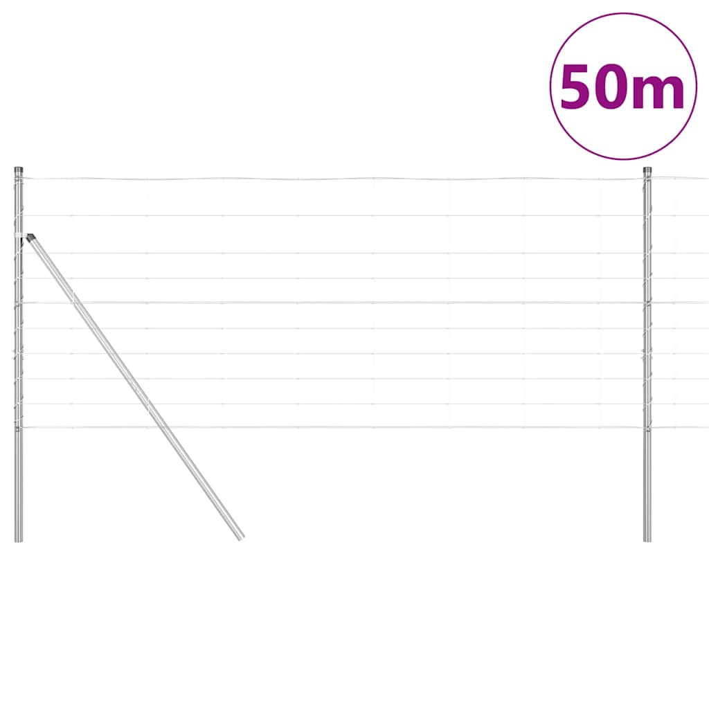 Ganyklų tvora Sidabro 50 x 1 m Galvanizuotas plienas