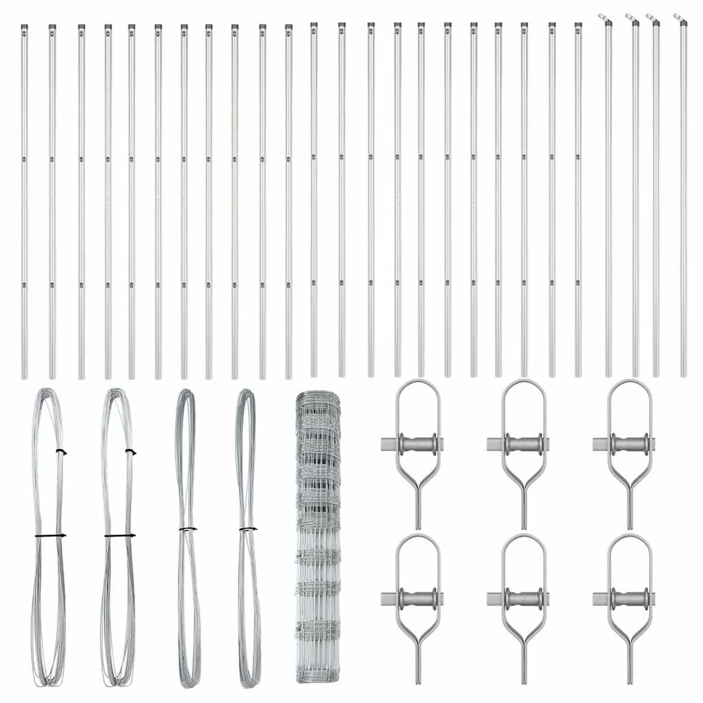 Ganyklų tvora Sidabro 50 x 1.2 m Galvanizuotas plienas