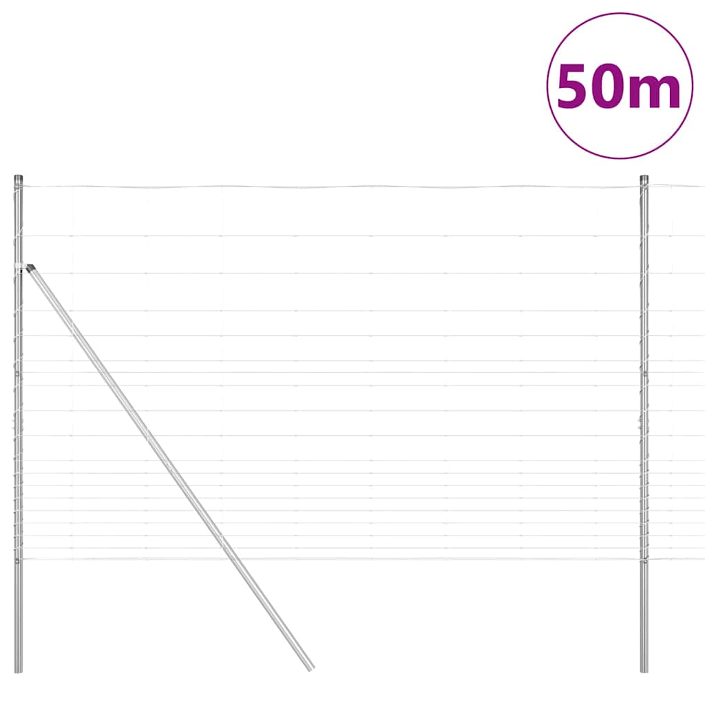 Ganejas žogs Sudraba 50 x 1,5 m Galvanizēts tērauds