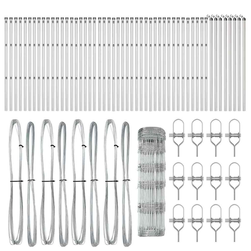 Ganyklų tvora Sidabro 100 x 0.8 m Galvanizuotas plienas