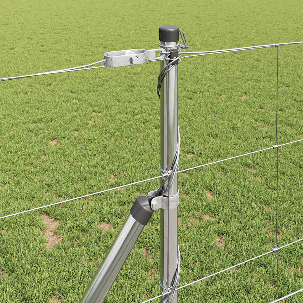 Pasture Fence Silver 100 x 1 m Galvanized steel
