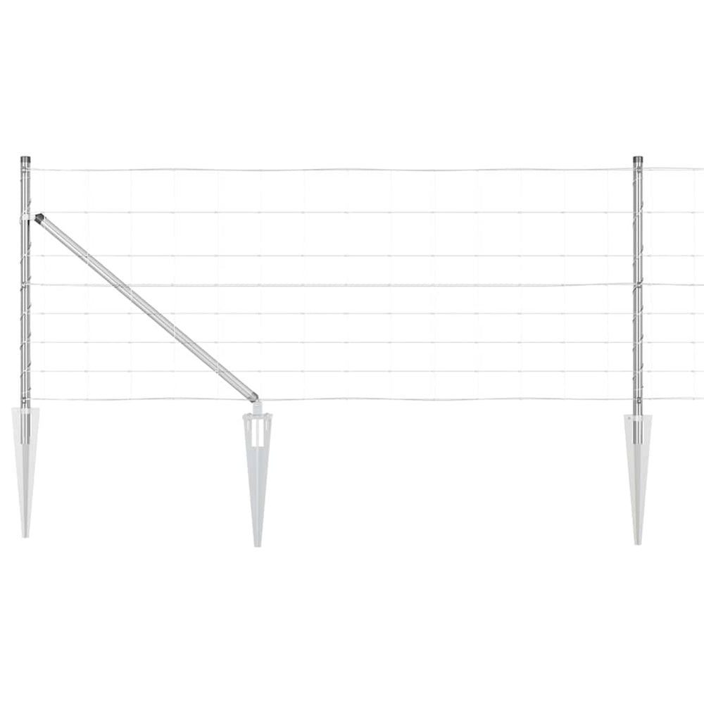 Pasture Fence Silver 25 x 0.8 m Galvanized steel