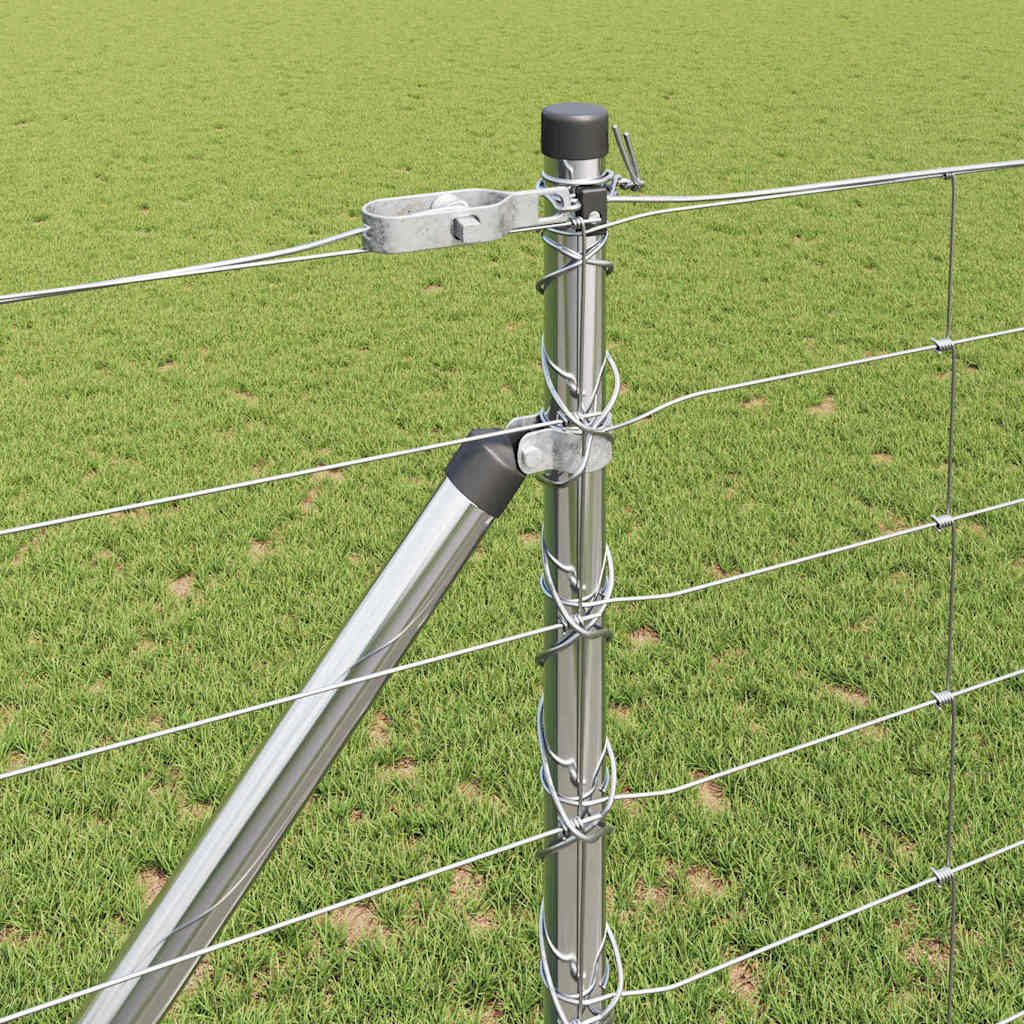 Pasture fence Silver 25 x 1.2 m Galvanised steel