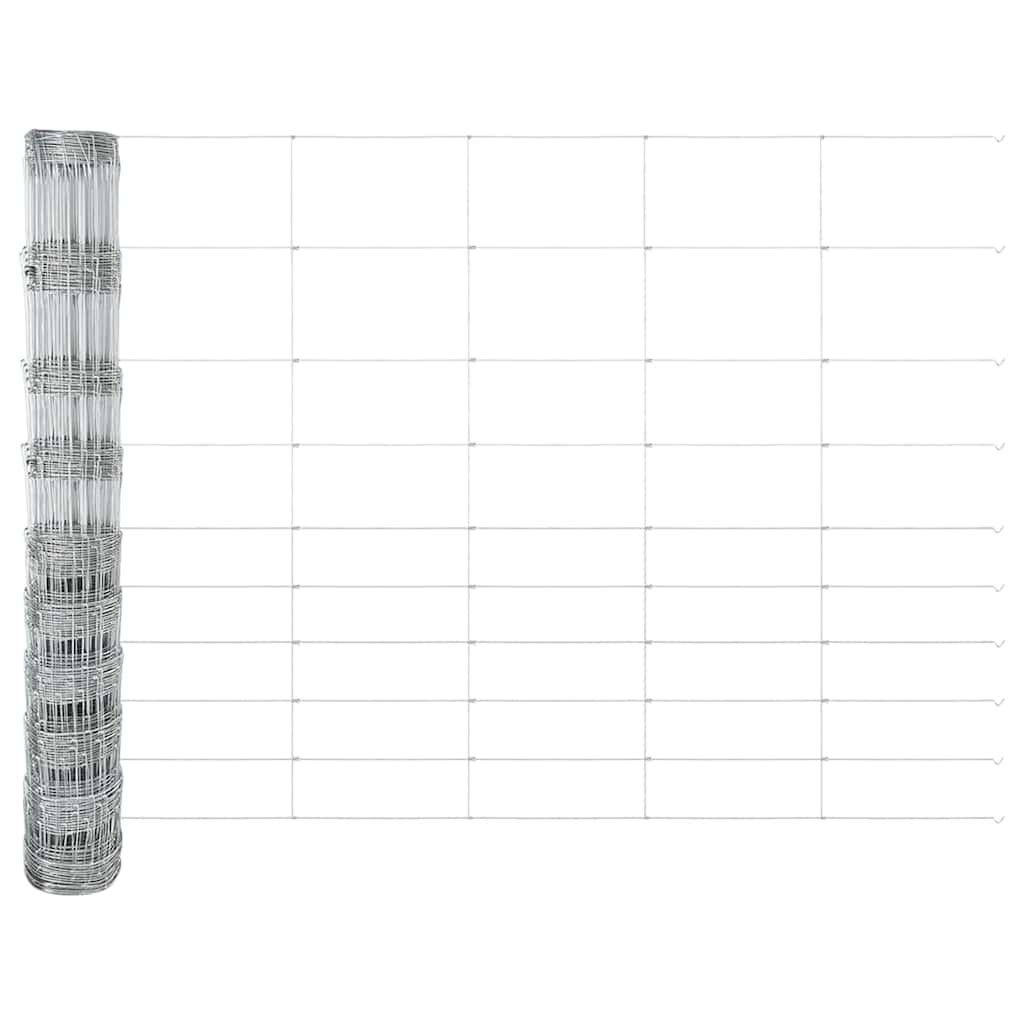Pasture fence Silver 25 x 1.2 m Galvanised steel
