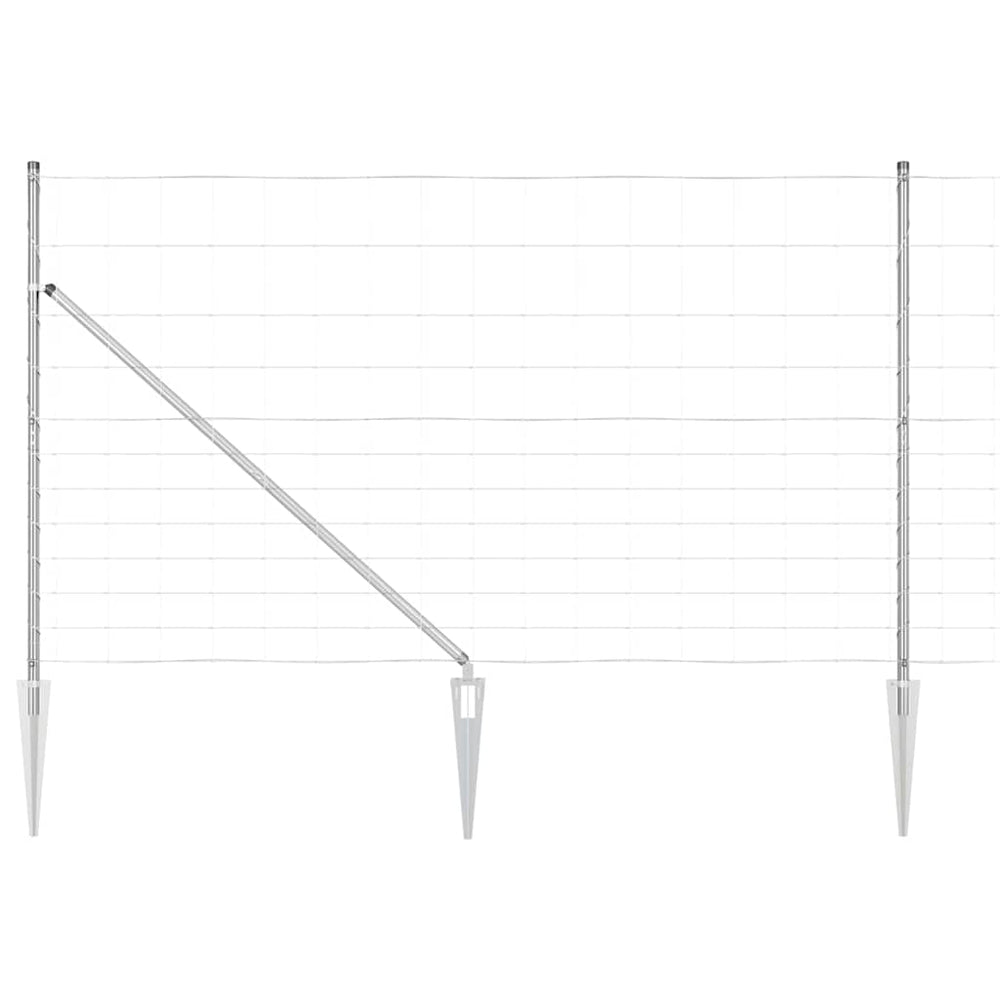 Pasture fence Silver 25 x 1.4 m Galvanised steel