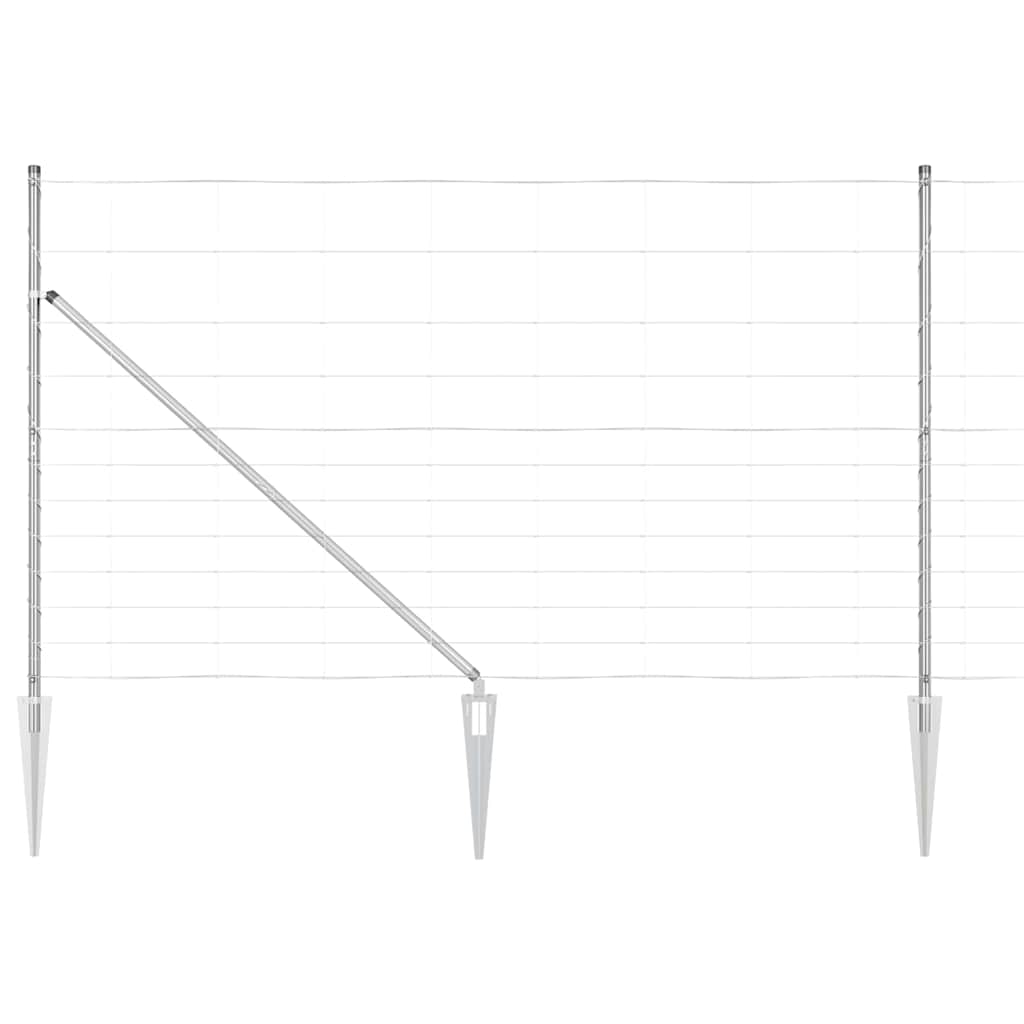 Ganyklų tvora Sidabro 25 x 1.4 m Galvanizuotas plienas