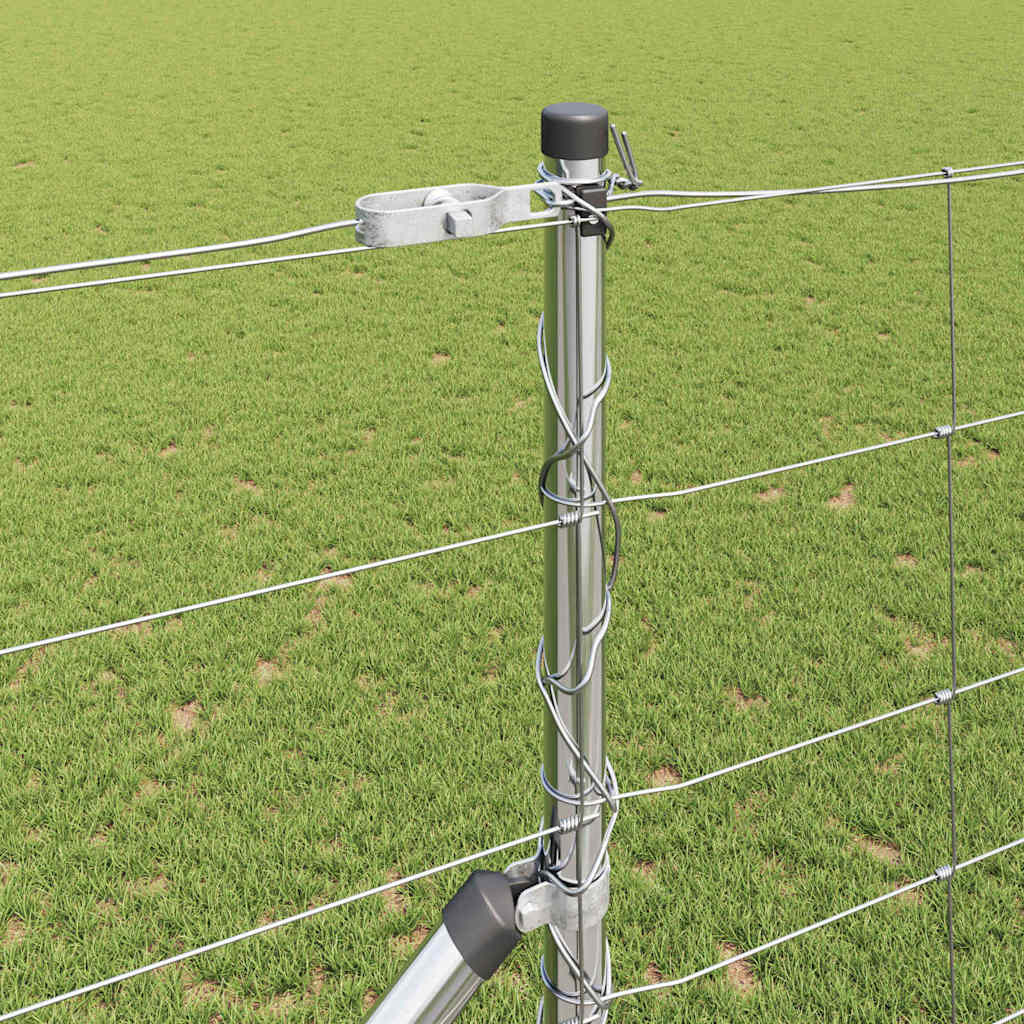 Pasture fence Silver 25 x 1.4 m Galvanised steel