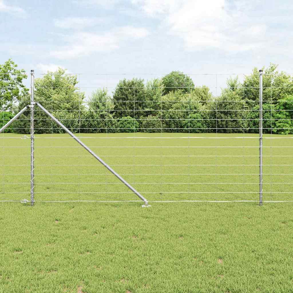 Pasture fence Silver 25 x 1.4 m Galvanised steel