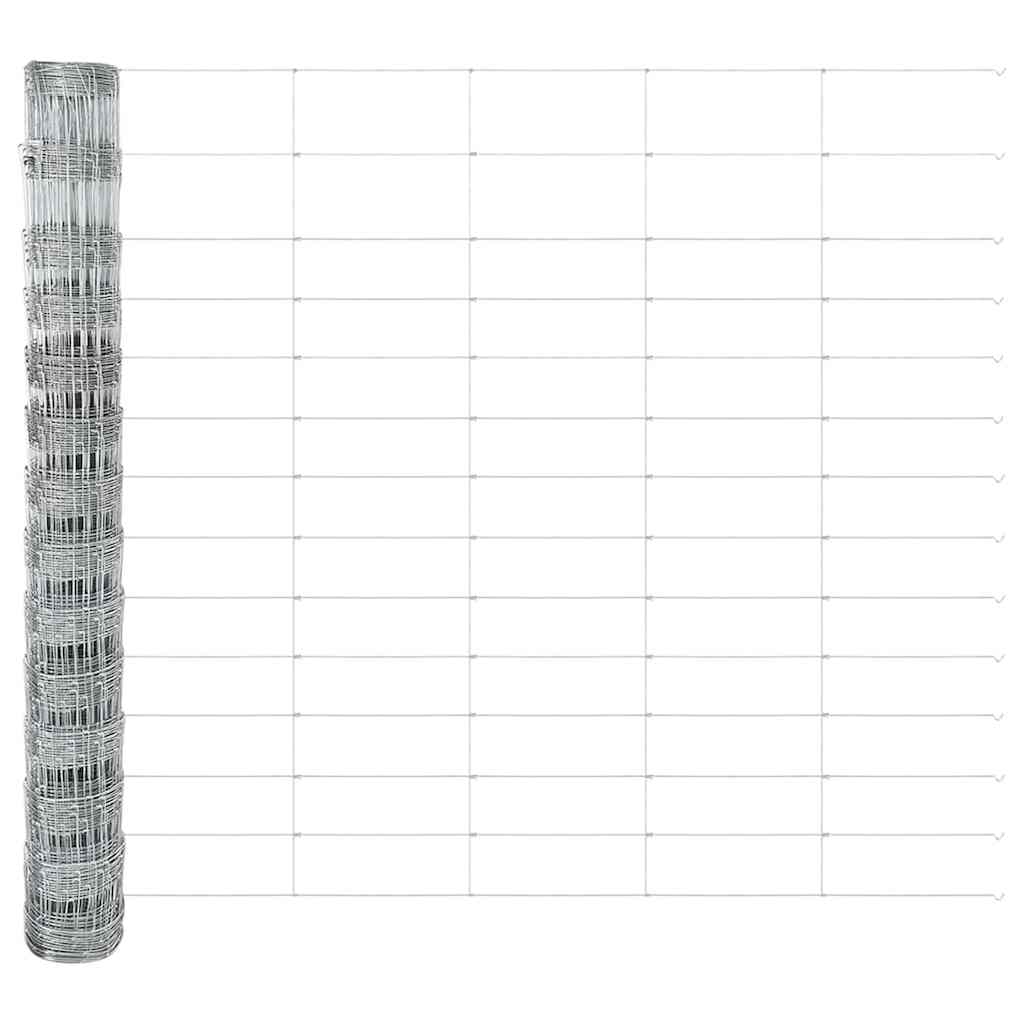 Pasture fence Silver 25 x 1.4 m Galvanised steel