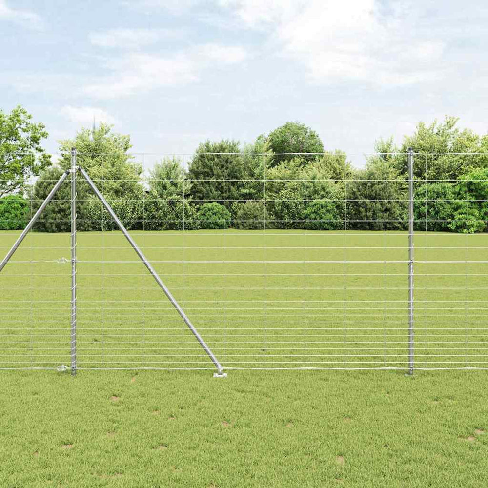 Pasture fence Silver 25 x 1.6 m Galvanised steel