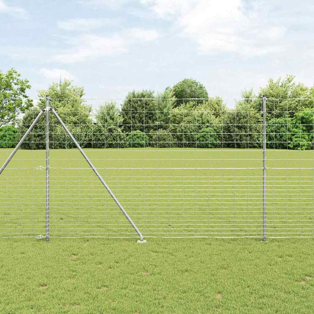 Ganību žogs Sudrabs 25 x 1.6 m Cinkots tērauds