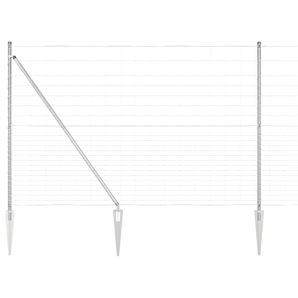 Ganību žogs Sudrabs 25 x 1.6 m Cinkots tērauds