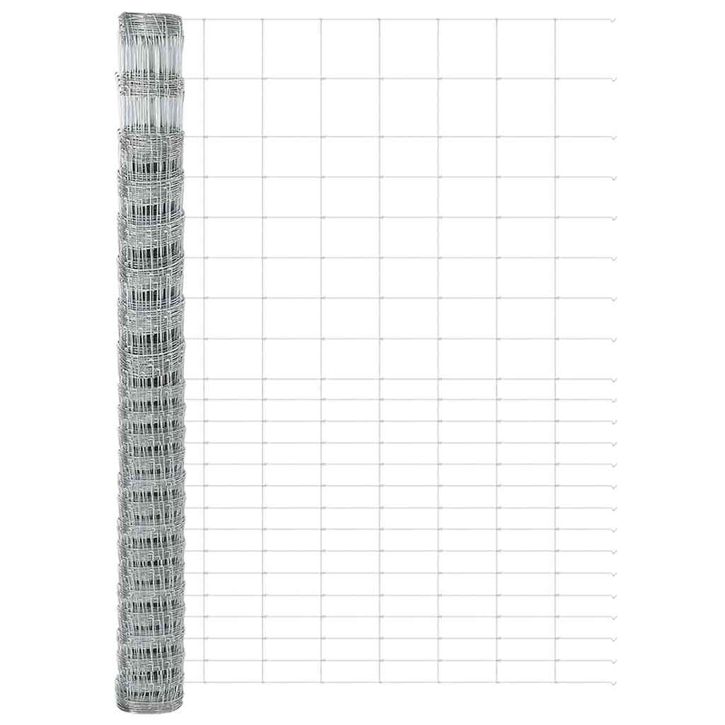Ganību žogs Sudrabs 25 x 1.6 m Cinkots tērauds